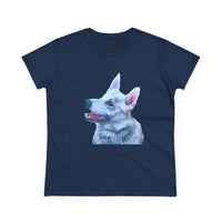 Norwegian Buhund Women's Midweight Cotton Tee