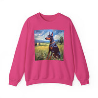 Doberman Pinscher Unisex 50/50 Crewneck Sweatshirt