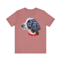 English Cocker Spaniel 'Tango' Unisex Jersey Short Sleeve Tee