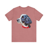 English Cocker Spaniel 'Tango' Unisex Jersey Short Sleeve Tee