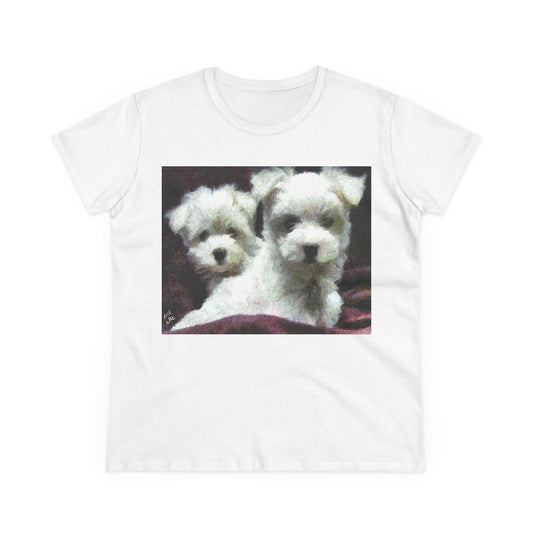 Maltese Women's Midweight Cotton Tee