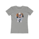 Shih-Tzu -  Women's Slim Fit Ringspun Cotton T-Shirt