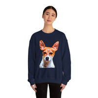 Rat Terrier Unisex 50/50 Crewneck Sweatshirt