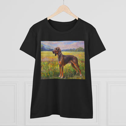 Plott Hound Women's Midweight Cotton Tee