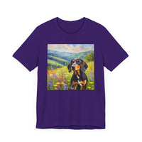 Black & Tan Coonhound Unisex Jersey Short Sleeve Tee