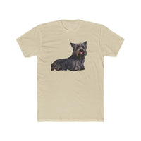 Skye Terrier - Men's Fitted Cotton Crew Tee