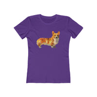 Pembroke Welsh Corgi Women's Slim Fit Ringspun Cotton T-Shirt