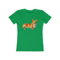 Pembroke Welsh Corgi Women's Slim Fit Ringspun Cotton T-Shirt