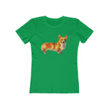 Pembroke Welsh Corgi Women's Slim Fit Ringspun Cotton T-Shirt