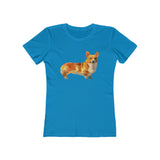 Pembroke Welsh Corgi Women's Slim Fit Ringspun Cotton T-Shirt