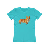 Pembroke Welsh Corgi Women's Slim Fit Ringspun Cotton T-Shirt
