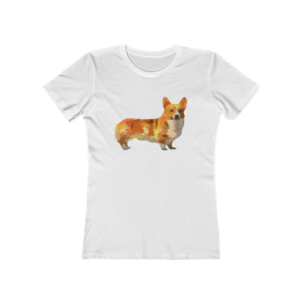 Pembroke Welsh Corgi Women's Slim Fit Ringspun Cotton T-Shirt