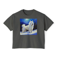 American Eskimo Dog Women's Oversized Boxy Tee