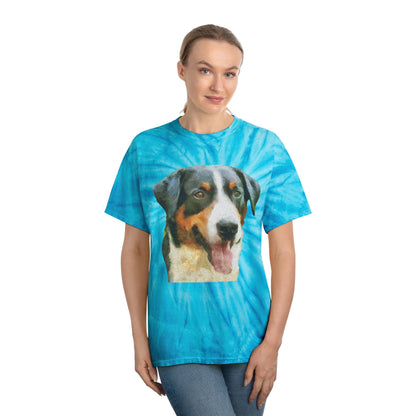 Appenzeller Sennenhund Unisex Cotton Tie-Dye Tee, Cyclone