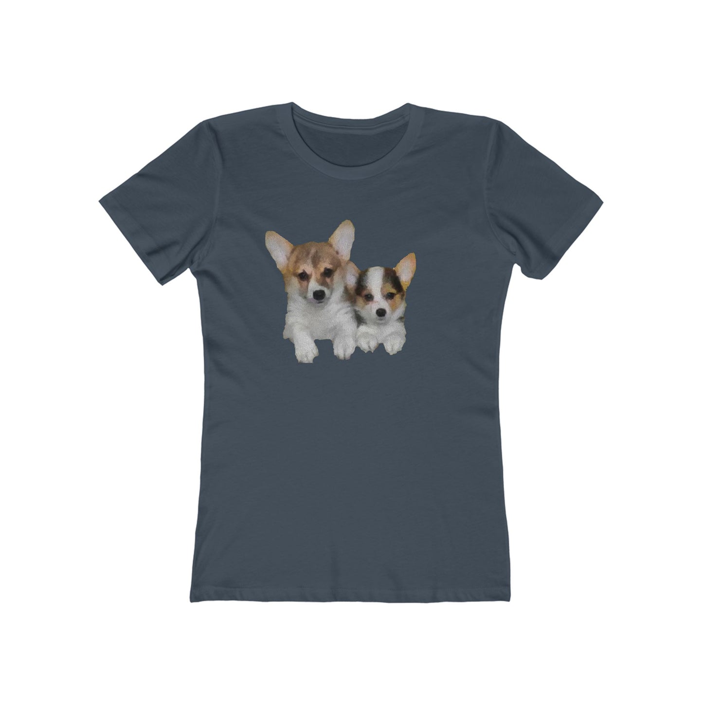 Welsh Corgi 'Cousins' Women's Slim Fit T-Shirt