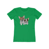 Welsh Corgi 'Cousins' Women's Slim Fit T-Shirt