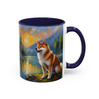 Shiba Inu - Ceramic Accent Coffee Mug - 2 Sizes