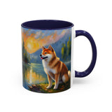 Shiba Inu - Ceramic Accent Coffee Mug - 2 Sizes