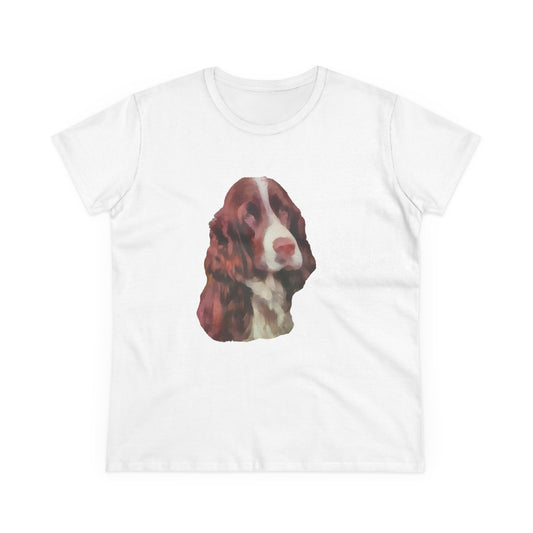 English Springer Spaniel Women's Midweight Cotton Tee