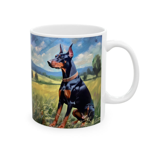 Doberman Pinscher  --  Ceramic Mug, (11oz, 15oz)