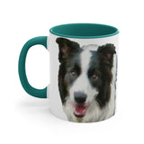 Elegance of the Border Collie '#1' Ceramic Accent Coffee Mug, 11oz