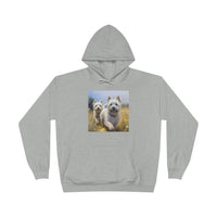 Cairn Terriers  -  Unisex Cotton Blend Fleece Lined Hoodie Sweatshirt