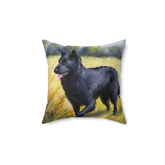 Mudi. Spun Polyester Throw Pillow