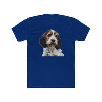Petit Basset Griffon Vendéen Men's Fitted Cotton Crew Tee