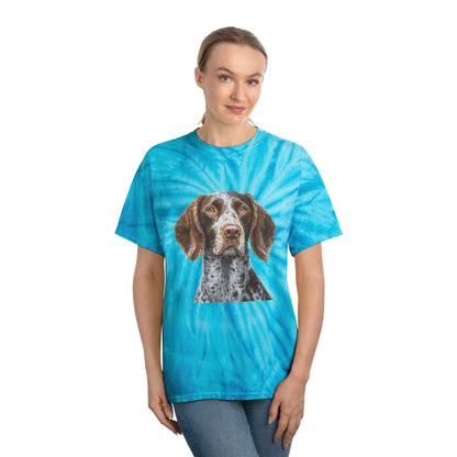 German Wirehaired Pointer Classic Tie-Dye Tee, Cyclone