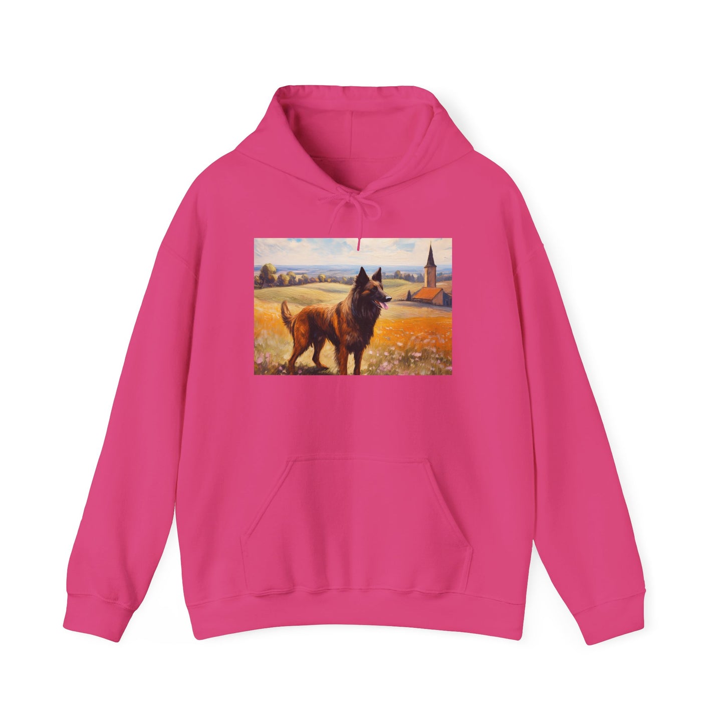 Belgian Tervuren Unisex 50/50 Hooded Sweatshirt