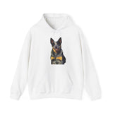 Blue Heeler - Australian Cattle Dog 'Bailey' Unisex 50/50 Hooded Sweatshirt