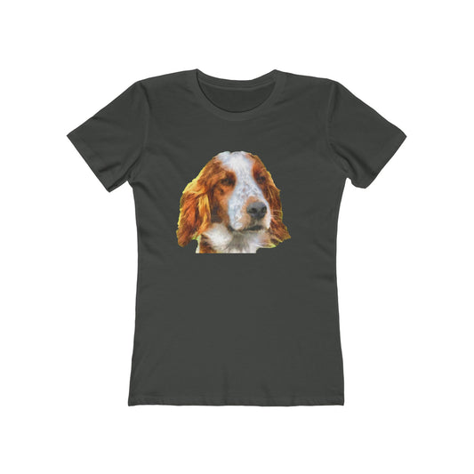 Irish Red & White Setter - Women's Slim Fit Ringspun Cotton T-Shirt