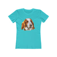 Irish Red & White Setter - Women's Slim Fit Ringspun Cotton T-Shirt