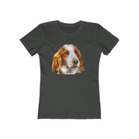 Irish Red & White Setter - Women's Slim Fit Ringspun Cotton T-Shirt