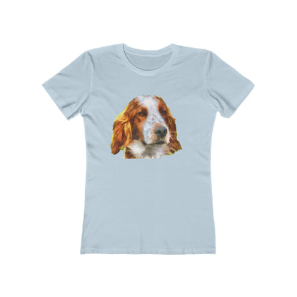 Irish Red & White Setter - Women's Slim Fit Ringspun Cotton T-Shirt