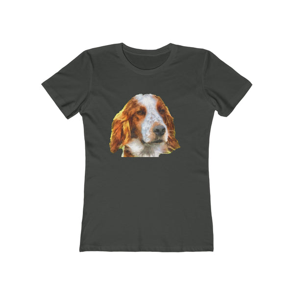 Irish Red & White Setter - Women's Slim Fit Ringspun Cotton T-Shirt