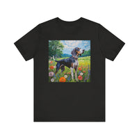 Bluetick Coonhound -- Unisex Jersey Short Sleeve Tee