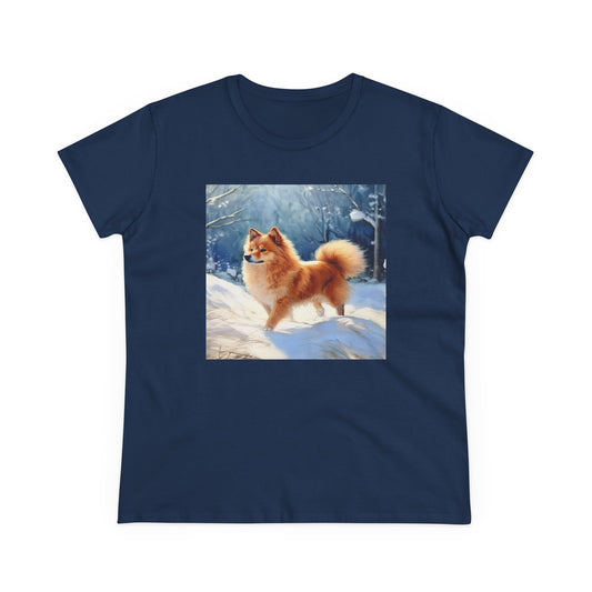 Finnish Spitz - Women's Midweight Cotton Tee