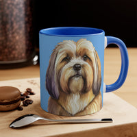 Lhasa Apso Accent Coffee Mug, 11oz