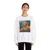 Golden Retriever Unisex 50/50 Crewneck Sweatshirt