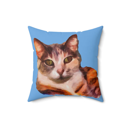 Smidget the Cat - Spun Polyester Throw Pillow