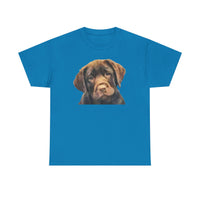 Chocolate Labrador Retriever Unisex Heavy Cotton Tee