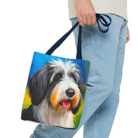 Polish Lowland Sheepdog Polyester Tote Bag (AOP)