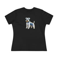 White Schnauzer Women's Relaxed Fit Cotton Tee