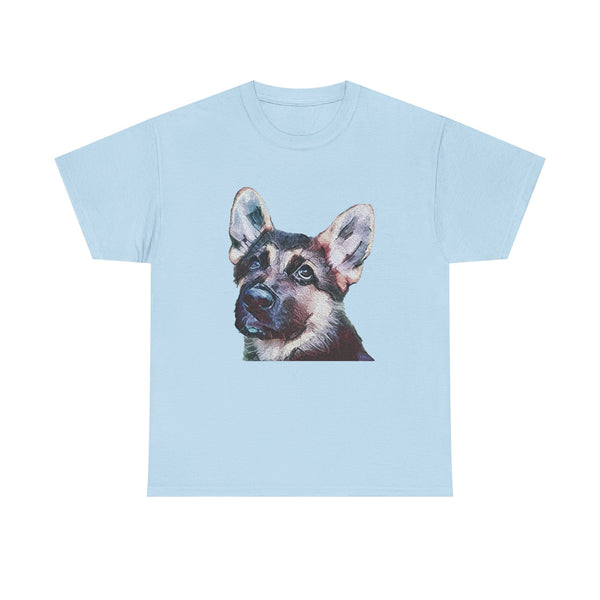 German Shepherd 'Sly' Unisex Heavy Cotton Tee