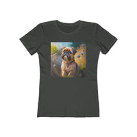 Brussels Griffon Women's Slim Fit Ringspun Cotton Tee