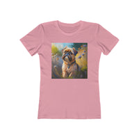 Brussels Griffon Women's Slim Fit Ringspun Cotton Tee