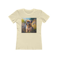 Brussels Griffon Women's Slim Fit Ringspun Cotton Tee