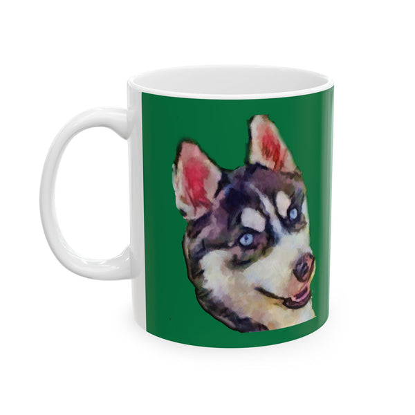 Siberian Husky 'Iditarod' Ceramic Mug 11oz