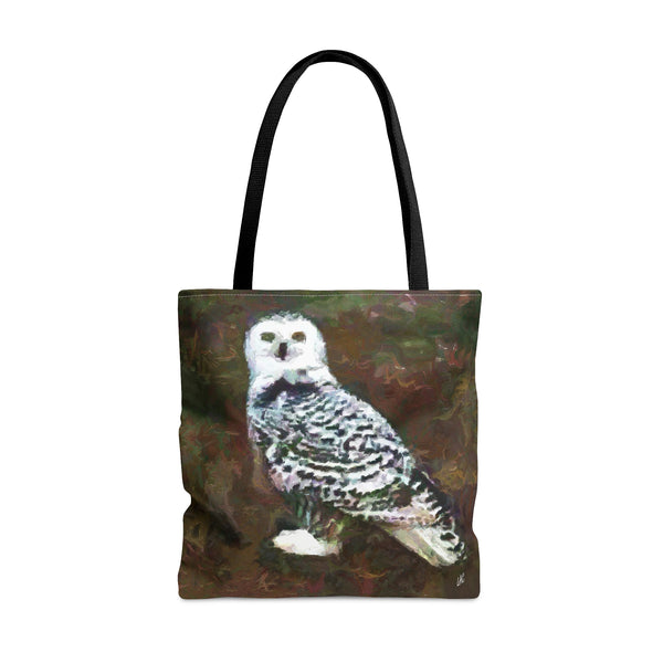 Snowy White Owl Tote Bag